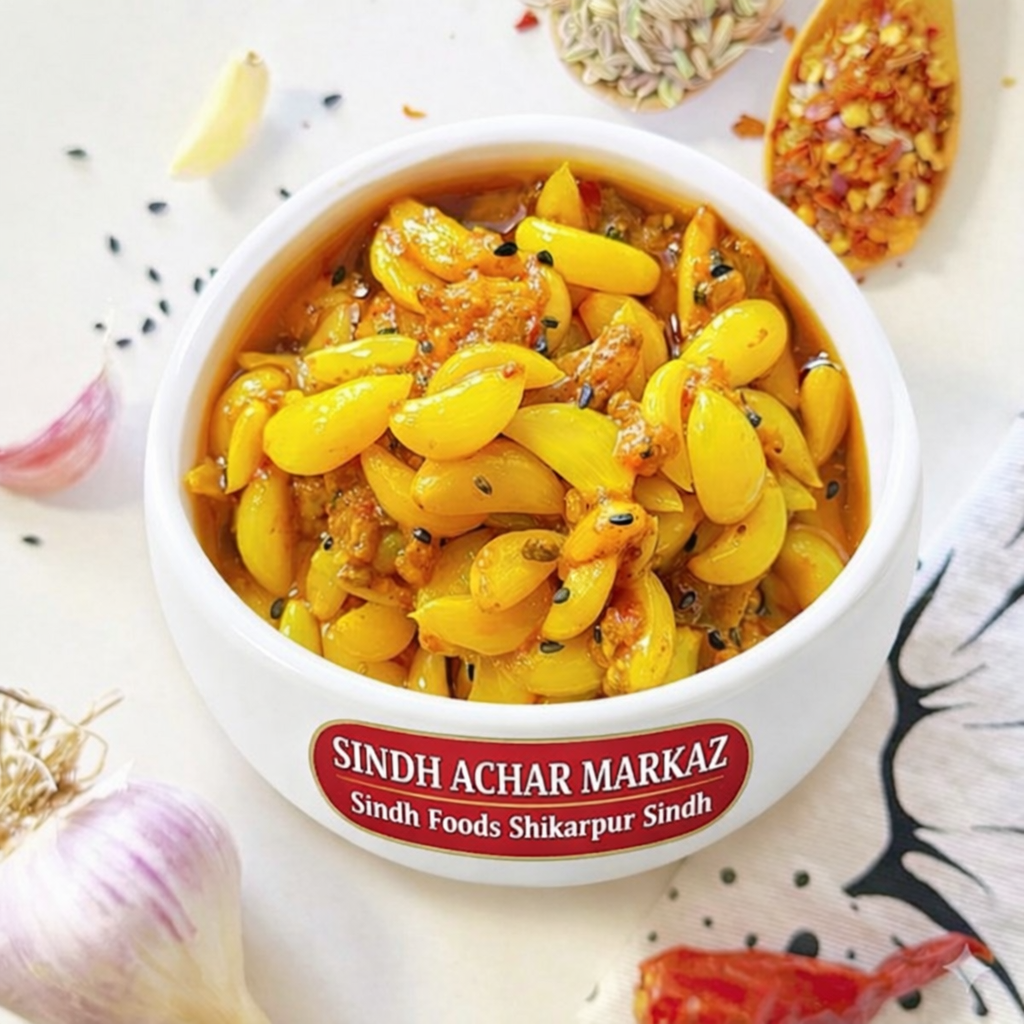Garlic/Lahsan Achar Parsal Open Allowed Mustard Oil