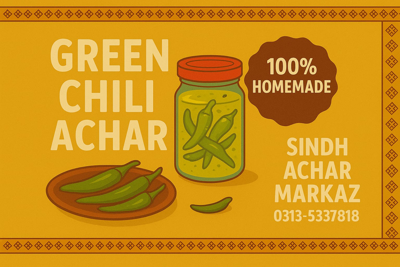Green Chilli Achar